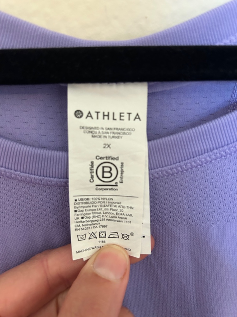 Athleta Light Purple Long-Sleeve Women’s Top - Picture 3 of 5